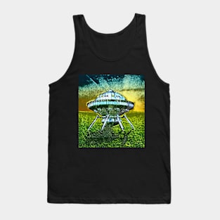 Cool  UFO on lawn Tank Top